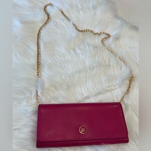 Loewe Anagram Wallet on Chain | Fuchsia Pink Leather 💗